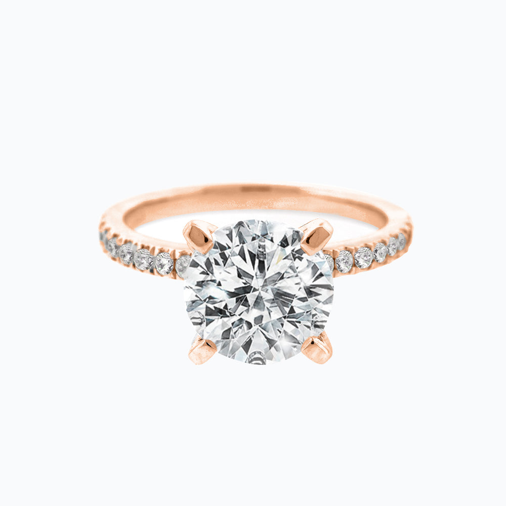 
          
          Load image into Gallery viewer, Irene Lab Created Diamond Round Pave White Gold Ring
          
          