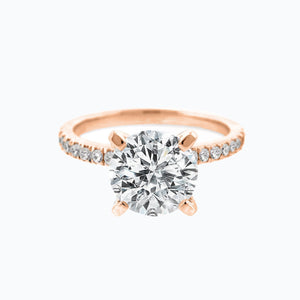 
          
          Load image into Gallery viewer, 2.50ct Irene Lab Diamond Round Pave 18k White Gold Ring
          
          