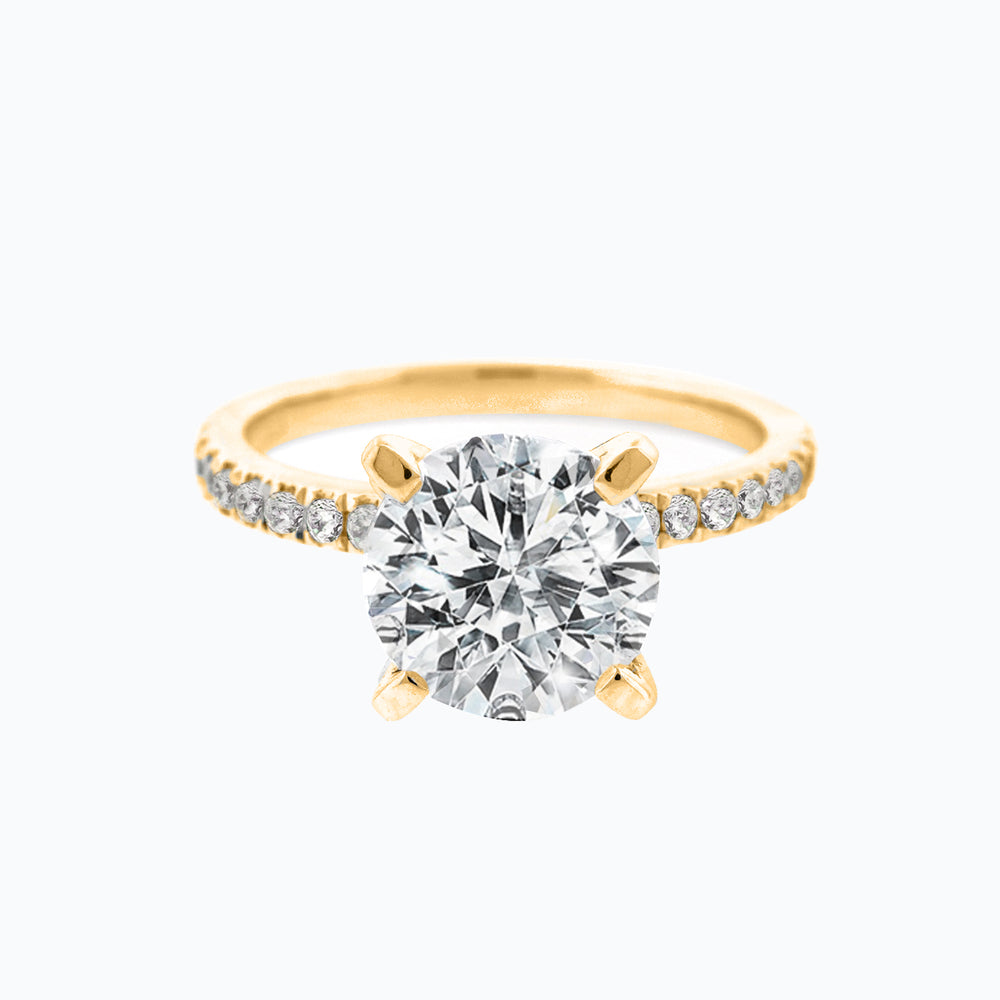 
          
          Load image into Gallery viewer, Irene Lab Created Diamond Round Pave White Gold Ring
          
          