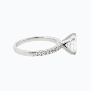 
          
          Load image into Gallery viewer, Irene Round Pave Diamond Ring 18K White Gold
          
          