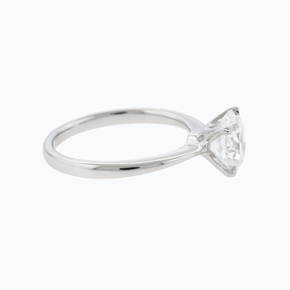 
          
          Load image into Gallery viewer, Anne Moissanite Round Solitaire Platinum Ring
          
          