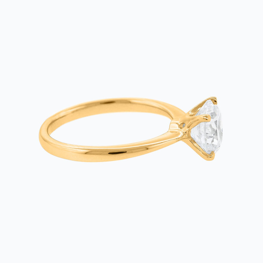 
          
          Load image into Gallery viewer, Anne Moissanite Round Solitaire Yellow Ring
          
          