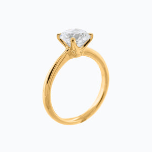 
          
          Load image into Gallery viewer, Anne Moissanite Round Solitaire Yellow Ring
          
          