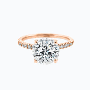 
          
          Load image into Gallery viewer, Iris Lab Created Diamond Round Pave Diamonds White Gold Ring
          
          