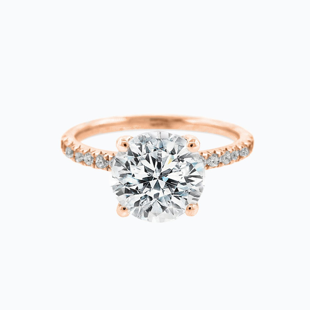
          
          Load image into Gallery viewer, Iris Lab Created Diamond Round Pave Diamonds Platinum Ring
          
          
