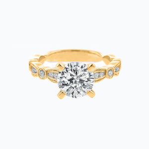
          
          Load image into Gallery viewer, Rika Round Pave Diamonds Ring 18K Yellow Gold
          
          