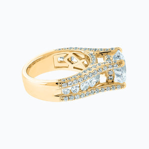 
          
          Load image into Gallery viewer, Alma Round Pave Diamonds Ring 18K Yellow Gold
          
          