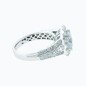 
          
          Load image into Gallery viewer, Ionel Round Pave Diamonds Ring 18K White Gold
          
          