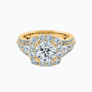 
          
          Load image into Gallery viewer, Ionel Lab Created Diamond Round Pave Diamonds Ring
          
          