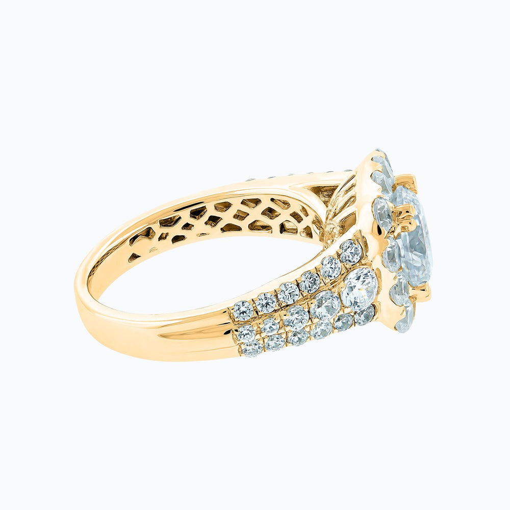 
          
          Load image into Gallery viewer, Ionel Round Pave Diamonds Ring 18K Yellow Gold
          
          