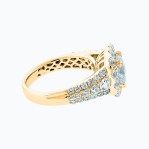 
          
          Load image into Gallery viewer, Ionel Round Pave Diamonds Ring 18K Yellow Gold
          
          
