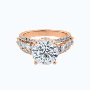 
          
          Load image into Gallery viewer, Veda Round Pave Diamonds Ring 18K Rose Gold
          
          