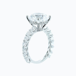 
          
          Load image into Gallery viewer, Alina Lab Created Diamond Round Pave Diamonds Ring
          
          