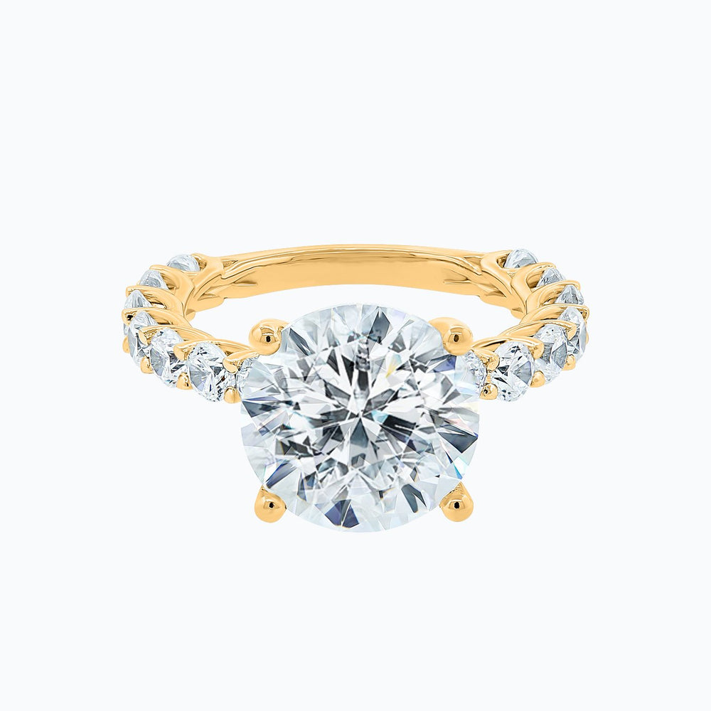 
          
          Load image into Gallery viewer, Alina GIA Diamond Round Pave Diamonds Ring
          
          