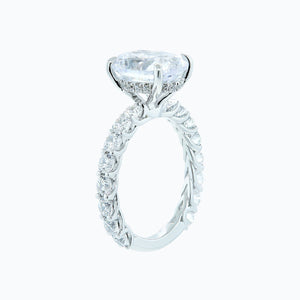 
          
          Load image into Gallery viewer, Hanna Lab Created Diamond Oval Pave Diamonds Ring
          
          