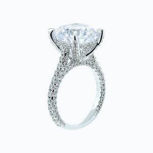 
          
          Load image into Gallery viewer, Noosa Lab Created Diamond Round Pave Diamonds White Gold Ring
          
          