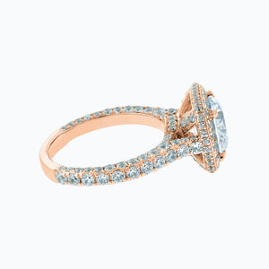 
          
          Load image into Gallery viewer, Novia Round Pave Diamonds Ring 18K Rose Gold
          
          
