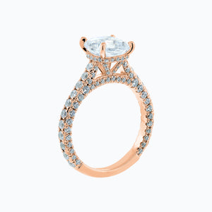 
          
          Load image into Gallery viewer, Nina Cushion Pave Diamonds Ring 18K Rose Gold
          
          