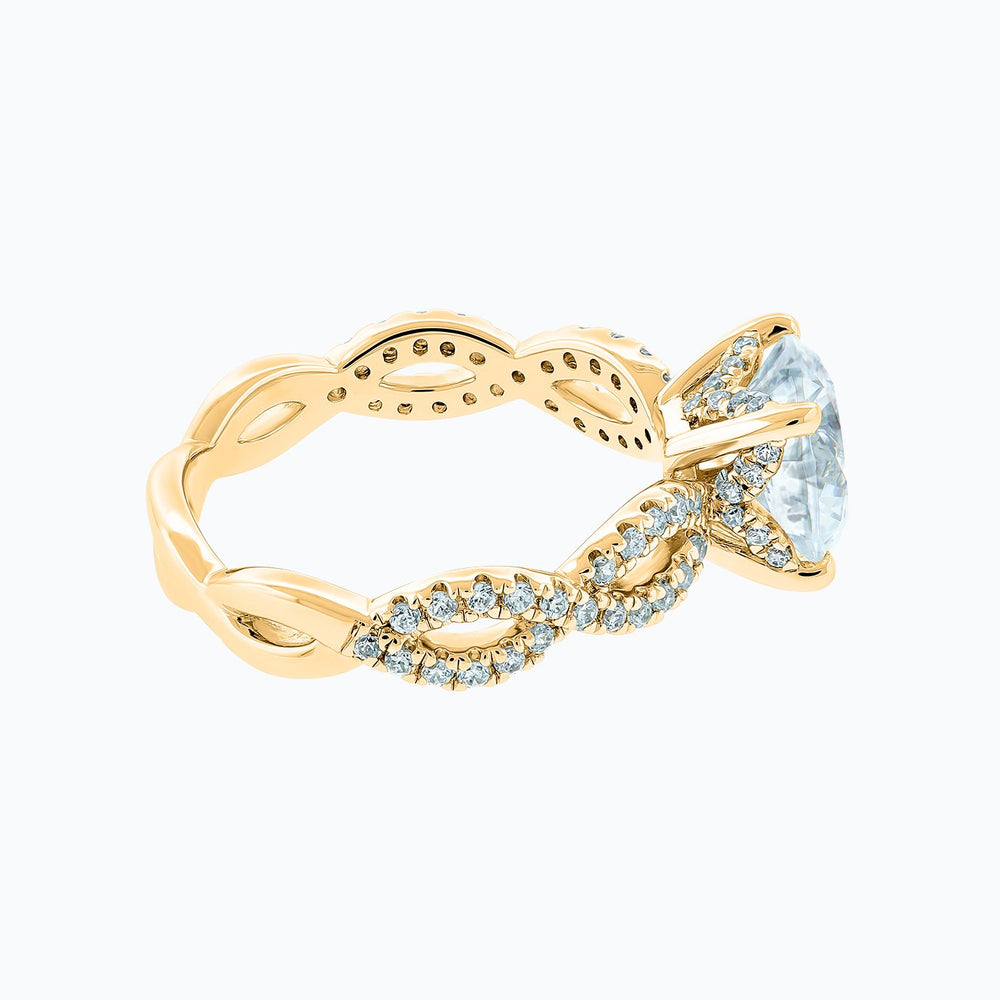 
          
          Load image into Gallery viewer, Teresa Round Pave Diamonds Ring 18K Yellow Gold
          
          