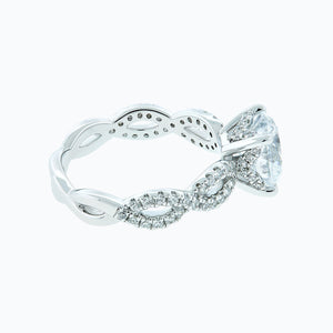 
          
          Load image into Gallery viewer, Teresa Round Pave Diamonds Ring 18K White Gold
          
          