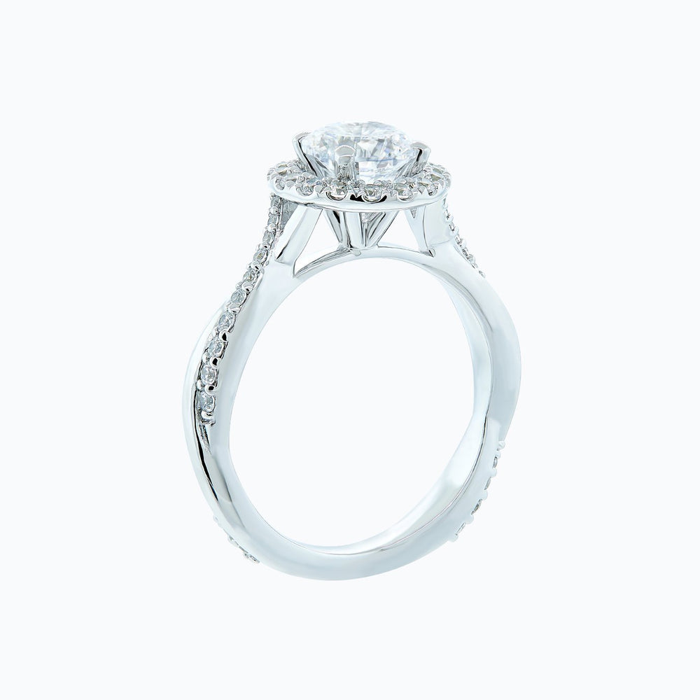 
          
          Load image into Gallery viewer, Troy Round Halo Pave Diamonds Ring
          
          