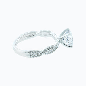 
          
          Load image into Gallery viewer, 1.50ct Talia Moissanite Round Pave Diamonds 18k White Gold Ring
          
          