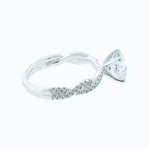 
          
          Load image into Gallery viewer, Talia Lab Created Diamond Round Pave Diamonds White Gold Ring
          
          