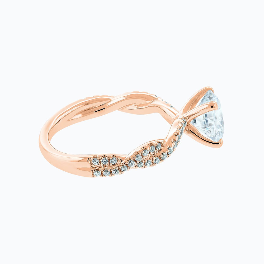
          
          Load image into Gallery viewer, Talia Round Pave Diamonds Ring 18K Rose Gold
          
          