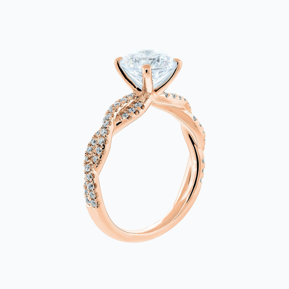 
          
          Load image into Gallery viewer, Talia Round Pave Diamonds Ring 18K Rose Gold
          
          