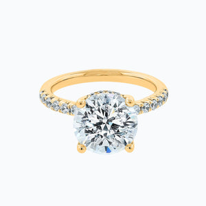 
          
          Load image into Gallery viewer, Amalia Round Pave Diamonds Ring 18K Yellow Gold
          
          