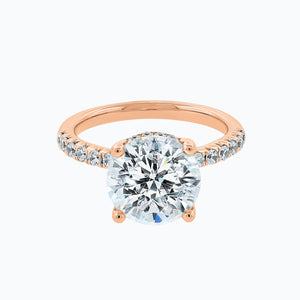 
          
          Load image into Gallery viewer, Amalia Round Pave Diamonds Ring 18K Rose Gold
          
          