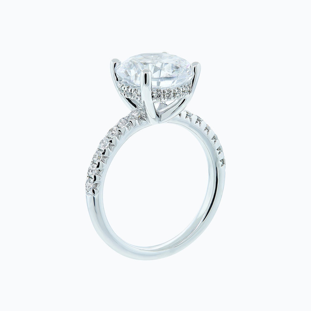 
          
          Load image into Gallery viewer, Amalia Round Pave Diamonds Ring Platinum
          
          