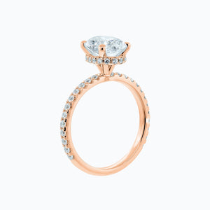 
          
          Load image into Gallery viewer, Alessia Oval Pave Diamonds Ring 18K Rose Gold
          
          