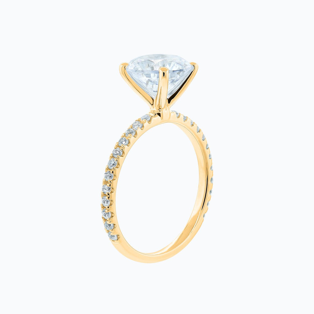 
          
          Load image into Gallery viewer, Ariel Round Pave Diamonds Ring 18K Yellow Gold
          
          