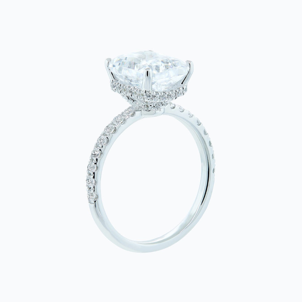 
          
          Load image into Gallery viewer, Elina Radiant Pave Diamonds Ring 18K White Gold
          
          