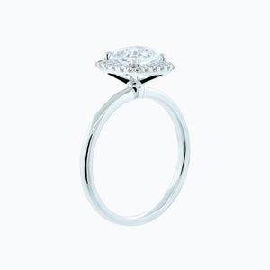 
          
          Load image into Gallery viewer, 2.00ct Linda Moissanite Cushion Diamonds Halo 18k White Gold Ring
          
          